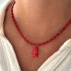 ROUGE FISH NECKLACE -ALV Jewelry Shop Tezza 0751