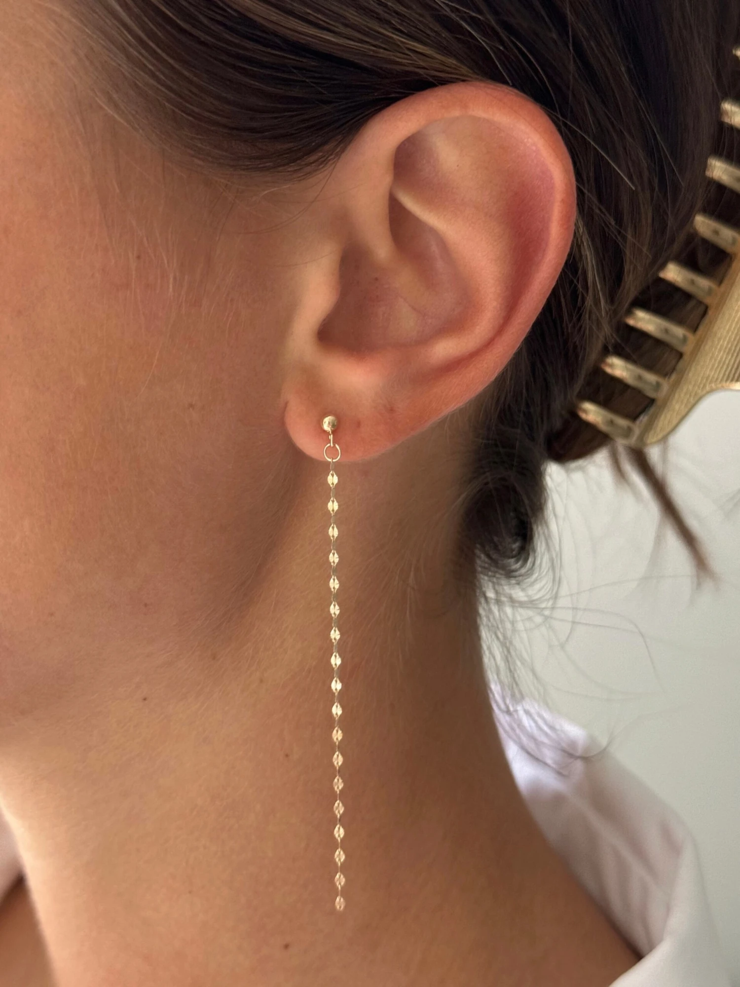 14K SPARKLE DROP EARRINGS 3 14K SPARKLE DROP EARRINGS