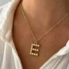 DOTTED INITIAL NECKLACE