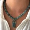 REMI IN GREEN NECKLACE -ALV Jewelry Shop Tezza 3268