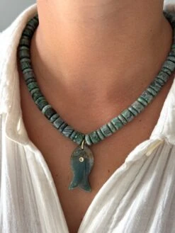 REMI IN GREEN NECKLACE