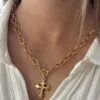 BOLD CROSS NECKLACE -ALV Jewelry Shop Tezza 3276
