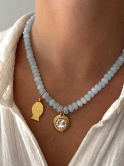 GLOFISH GEMSTONE NECKLACE