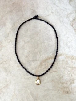 PEAR ON CORD NECKLACE