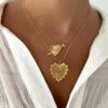 LARGE HEART NECKLACE 1 LARGE HEART NECKLACE -ALV Jewelry Shop Tezza 6031