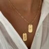 ENGRAVED TAG NECKLACE -ALV Jewelry Shop Tezza 6443