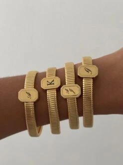 ENGRAVED AVALON BANGLE -ALV Jewelry Shop Tezza 6481