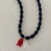 RED & QUARTZ FISH NECKLACE -ALV Jewelry Shop Tezza 6792