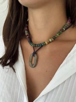 STONE ON SUEDE -ALV Jewelry Shop Tezza 7250