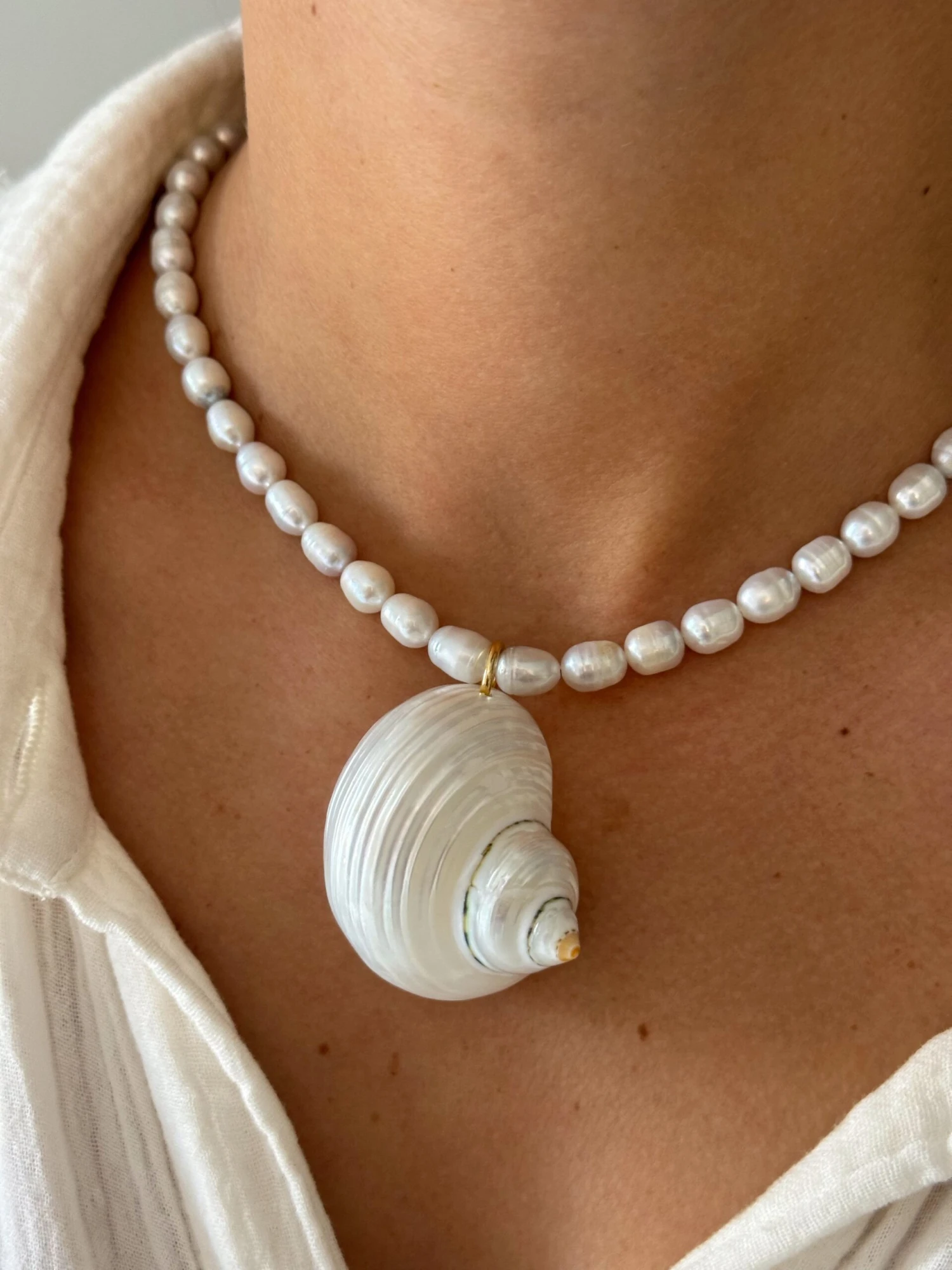 TURBO SHELL NECKLACE 4 TURBO SHELL NECKLACE - Image 2