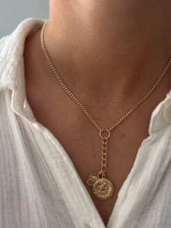 LUCKY TWO COIN NECKLACE