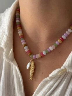 PEARL & FISH NECKLACE