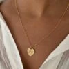 ENGRAVED HEART NECKLACE -ALV Jewelry Shop Tezza 8720