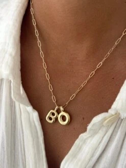 BUBBLE LETTER NECKLACE